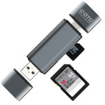 마이크로 SD TF 멀티 카드 리더기 블랙박스 USB C타입 아이패드 네비게이션 메모리칩 : 섬남