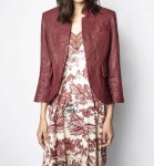 [세금포함] 쟈딕앤볼테르 베리스 가죽 재킷 버건디 ZADIG&VOLTAIRE VERYS CUIR JACKET BURGUNDY : 그린나래샵