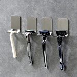 라크 H-055 스텐 면도기 거치대 3M 양면 테이프 부착 욕실 용품 건조대 걸이 꽂이 : 잡화세잘팜