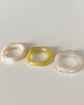 Acrylic ring/아크릴 반지 : 알로하선샤인