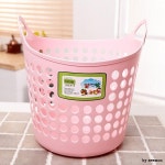 한진 바구니 대 핑크 세탁바구니 빨래 분리수거 정리 : 제이엔팩토리