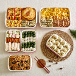 기름이빠지는 명절 채반용기 전소쿠리 전보관용기 한상채반 2종 : 이지앤프리몰