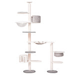 고양이 캣폴 캣타워 고급 원목 캣폴 하우스 해먹 브릿지 럭셔리 화이트인테리어 : 캣트럴파크