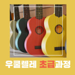 우쿨렐레 초급과정 그룹 주 1회 60분 : 의정부기타학원 리차드뮤직