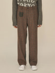 [어널로이드] REVERSE CHECK PANTS / 리버스 체크 팬츠 / 그린 : UNALLOYED