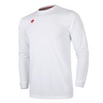 데상트 긴팔 티셔츠 화이트 레드로고 : 커스텀하다.