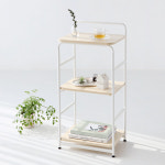 수납선반 다용도 선반 선반장 나무 미니 폭좁은 선반 3단 : 채움마켓