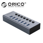 [오리코 국내A/S센터] ORICO BT2U3-7AB 7포트 유전원 충전겸용 USB 3.0 허브 NS-BT7 : N쇼핑 스토어
