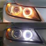 BMW 라이트 엔젤아이 LED 링마커 전조등 차폭등 램프 전구 H8 H11 소켓 : 후니즈 HUNIZ