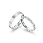 L236 웨딩 밴드 커플 링 반지 종로 : 로메이