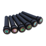 통기타 어쿠스틱기타 에보니 브릿지핀 Ebony Bridge Pin (6개 1set) : 플러스뮤직