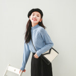 여성 니트 스웨터 목폴라 티셔츠터틀넥 스웨터 여성   가을겨울 옷    니트 스웨터 여성-38096 : 파인애플마켓