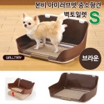 본비 아이러브펫 중소형견 벽토일렛 (S) (브라운) : 제이엔팩토리