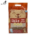 내꼬두부 굵은입자 고양이모래 7L (커피) : 제이엔팩토리