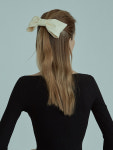 엘리자베스모먼트 크림 옐로 싱글 리본 헤어핀 / Elizabeth Moments Cream Yellow Single Ribbon Hair Pin : 엘리모