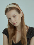 엘리자베스모먼트 카멜 벨벳 머리띠 헤어밴드 / Elizabeth Moments Camel Velvet headband : 엘리모