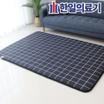 (주)한일의료기 EMF 프미리엄 전기매트 격자블랙 전자파차단 탄소발열열선 항균99% : 오따숨