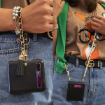 z플립케이스 5G 공용 천연소가죽 스트랩 플래티넘 퍼스트 가드 갤럭시z플립2 : 디아이케이스