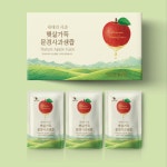 햇살가득 문경 사과즙 효능 아기 생사과 착즙 120ml x 50개입 : 디씨티리테일