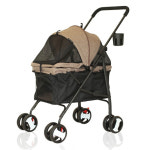 퍼피웨건 강아지 유모차 큐티 코코아브라운 : 행복펫