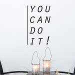 you can do it 할수있다 레터링 인테리어 스티커  large : 코이핀즈