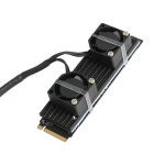 넥시 방열판 SSD NVME M.2 쿨러 듀얼 쿨링팬 : 리버네트워크