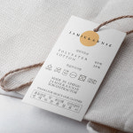 상품택 라벨 가격표 행택 종이태그 QR코드 TAG 의류 옷집 업소용 주문제작 빠른인쇄 : 디자인오늘