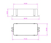 1채널 30W 36V LED 엘이디 직부등 컨버터 안정기 안전기 NR-3620-30 : 행복무지개