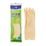 크린랩 고무장갑 라텍스 손목긴 다용도 주방 화장실 설거지 식품용 30cm : 탑 플레이스