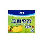 크린랩 크린장갑 주방 일회용 1회용 위생 비닐 장갑 50매 : 탑 플레이스