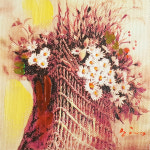 들꽃 유화그림 힐링인테리어 소품 액자 분위기전환 캔버스 정물화 찌롱이하우스 : 애완동물장난감찌롱이하우스