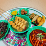 레트로 분식접시7P 세트 그릇 추억의 떡볶이 옛날 빈티지 멜라민 그릇 접시 : 다드림몰1094