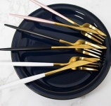 잼나이프 버터나이프 파스타포크 골드커트러리 : 함미마켓