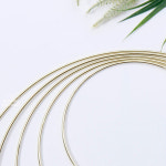 마크라메 드림캐쳐 라크라메 위빙 마끄라메 모빌 태피스트리 취미 공예 거울 DIY 만들기 재료 원형 골드 3mm 메탈 링 15~35cm : 위드 오브젝트