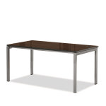 PT 사무실 사무용 이더블유디 월넛 책상 기본형 : 유스타퍼니처