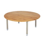 T006 포폴딩 라운드 우드테이블 M : 스타트캠핑