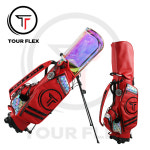 투어플렉스[TOURFLEX] 밴던 레드 프리즘 휠스탠드백 골프백 캐디백 : TOUR FLEX
