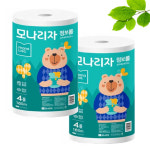 모나리자점보롤화장지 180m X2겹 엠보 16롤 BOX : 엠통상