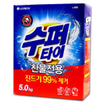 LG 수퍼타이 5kg×1개 카톤 초강력 효소표백 세탁세제 표백 살균 /찬물전용 /진드기제거 /집들이선물 // 당일배송 : 큐브박스