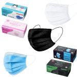 비말차단 고탄성 프로텍트 3중 필터 일회용 덴탈 마스크 50매 블랙 화이트 블루 핑크 : 삼촌이간다