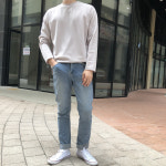 10수 긴팔티 쭉티 무지 오버핏 : 놈181