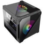 다크플래쉬 darkFlash DLC21 RGB 강화유리 (블랙) 미니타워 PC케이스 : 호연디지털