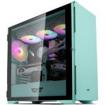 다크플래쉬 darkFlash DLX22 RGB 강화유리 (네오 민트) 미들타워 PC케이스 : 호연디지털