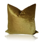 Special Fabric British CLARKE & CLARKE Solid velvet khaki Sofa-Cushion (Microfiber 솜포함) : 까사비앙카 연희정
