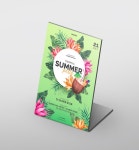 포맥스 홍보용 탁상 스탠딩  소형 테이블 POP 주문제작 출력 : 크레픽