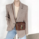 [J0500] 데일리수잔 심플 체크 자켓 : 데일리수잔