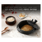 가정용 삼계탕 누룽지 밥짓기 전골 전통 무쇠 돌솥 뚝배기 가마솥 냄비 3-4인용 16cm : 굿세라