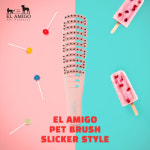 고양이슬리커브러쉬 강아지슬리커브러쉬 펫 브러쉬 코랄 슬리커 : 와우펫프렌즈