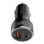 차량용 45W PPS 고속 충전기 USB PD 듀얼 급속 충전 퀄컴 3.0 퀵차지 시거잭 : B블럭