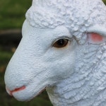 조형물 인테리어 정원 스케치 야외 장식  동물 조각 양 발코니 마당 수지 나무 더미 정원 안뜰 장식 : 공감스페이스